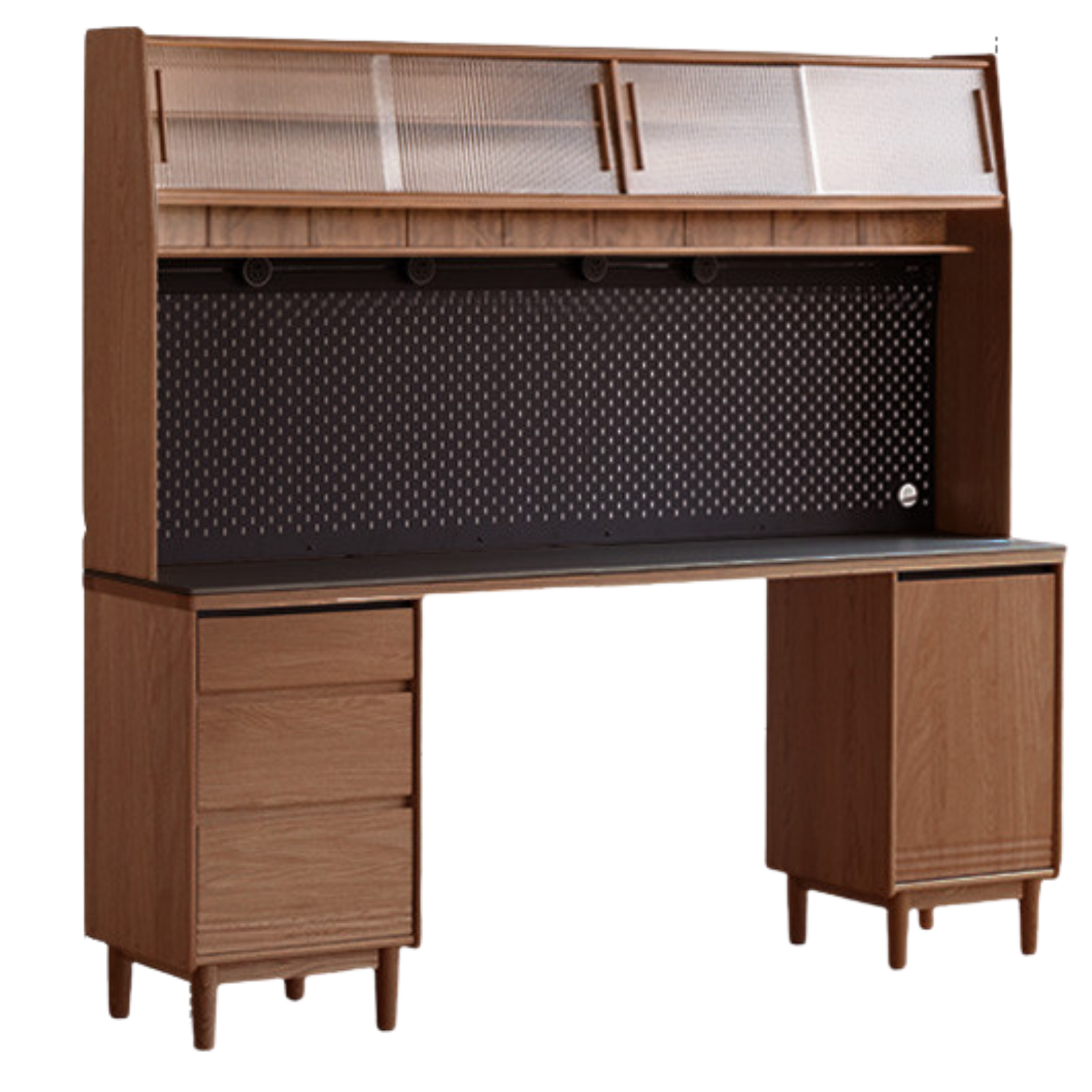 Oak, Ash Solid Wood Modern Rock Board Sideboard