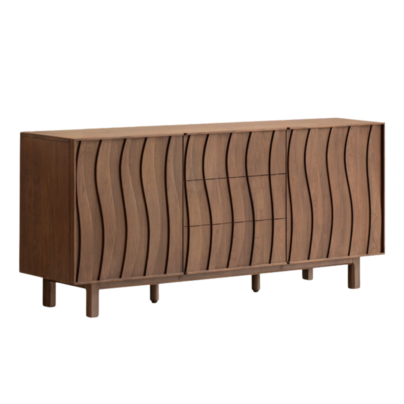 Black Walnut Solid Wood Antique Style Sideboard