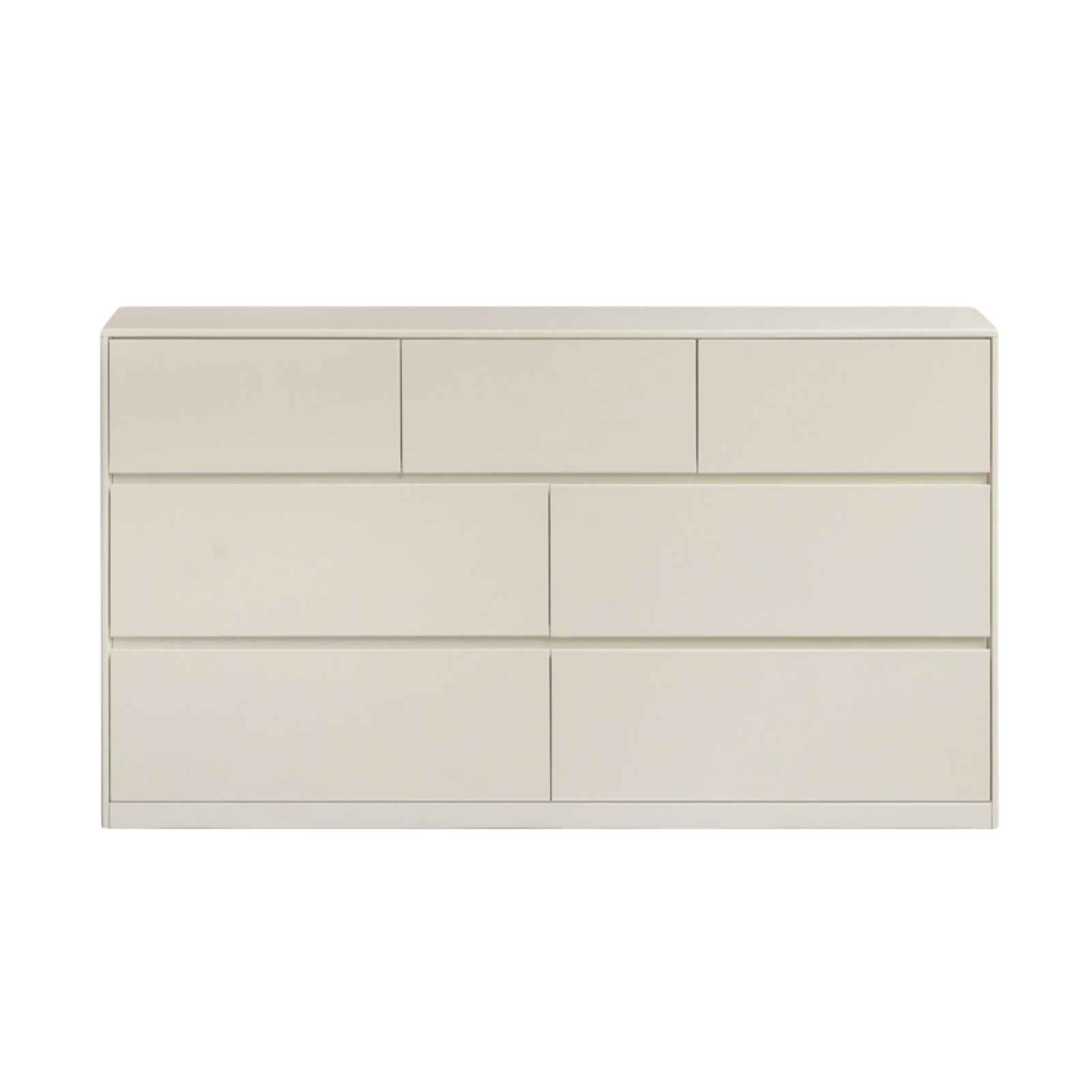 Solid Rubberwood Cream Style Chest of Drawers