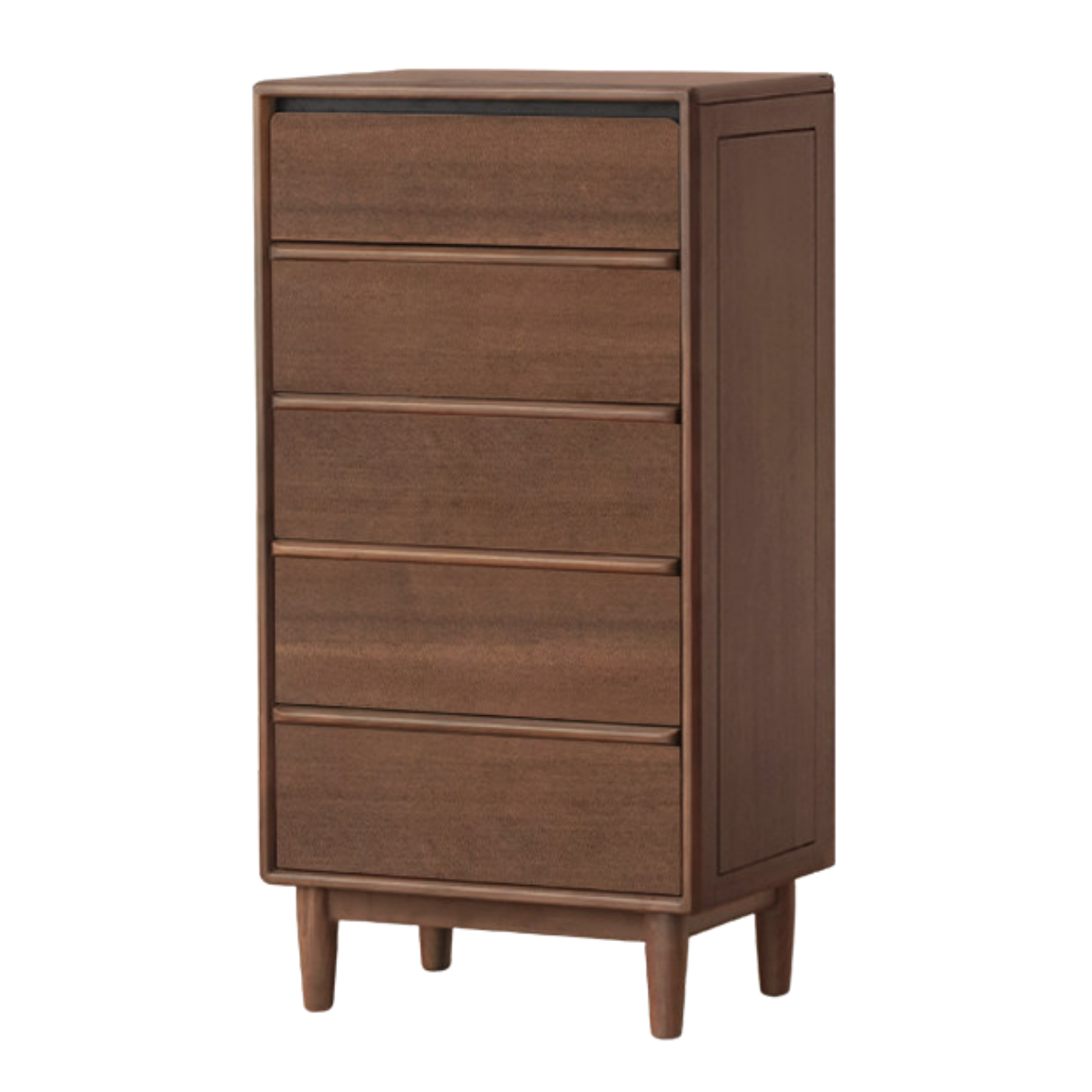 Black Walnut Solid Wood, Sandalwood Italian Light Luxury Chest of Drawers