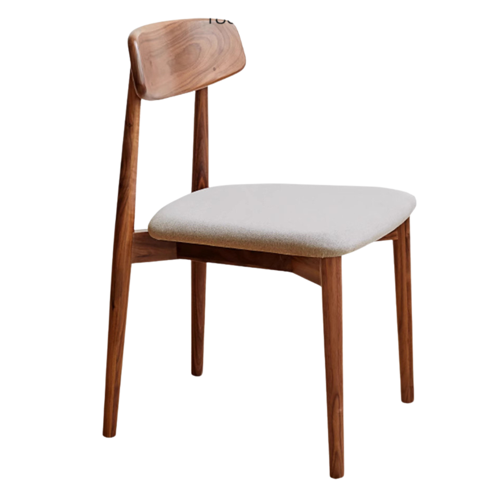 Set 4 pcs Black Walnut, Sandalwood Solid Wood Dining Chair