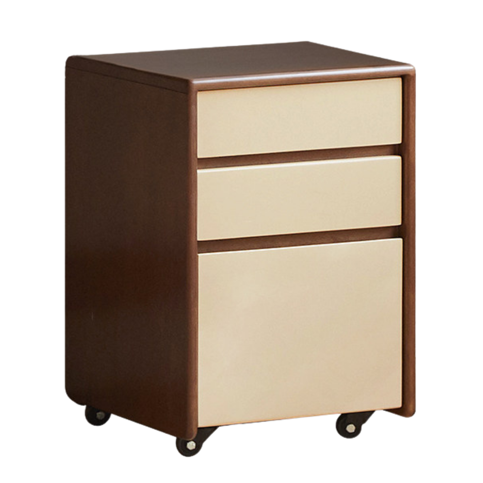 Oak, Rubberwood Solid Wood Drawer Multi-Functional Kids Nightstand