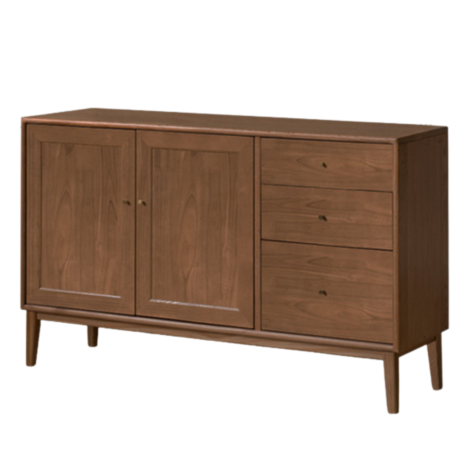 Oak Solid Wood, Solid Rubberwood Classic Sideboard