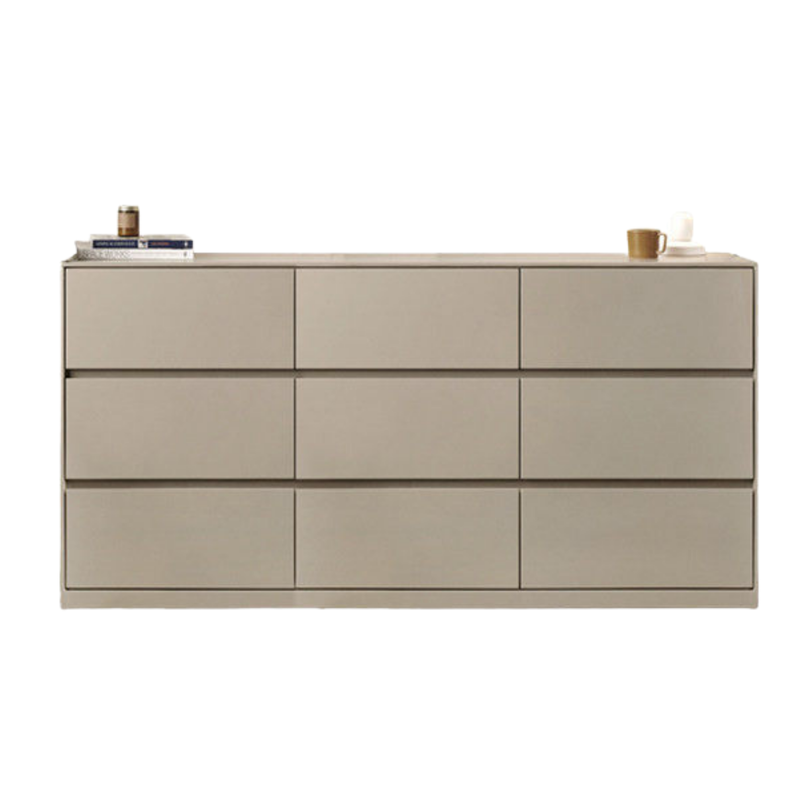 Poplar Solid Wood Light Luxury Six-Drawer Chest