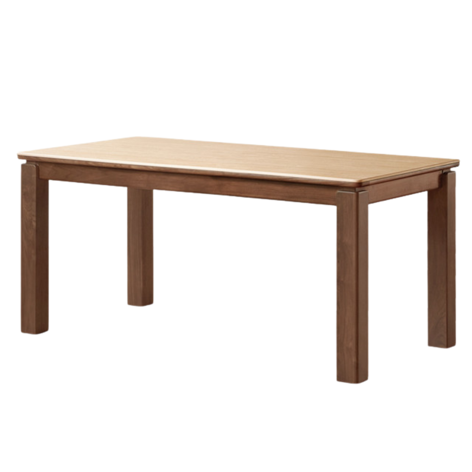 Black Walnut Solid Wood Vintage Travertine Slab Dining Table