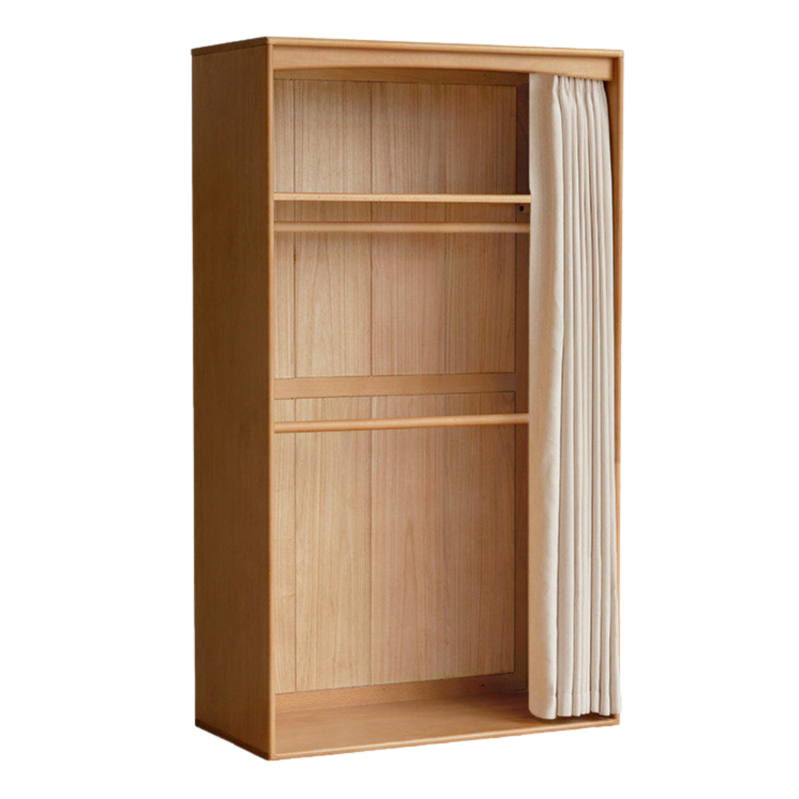 Beech, Rubber Solid Wood Kids Wardrobe