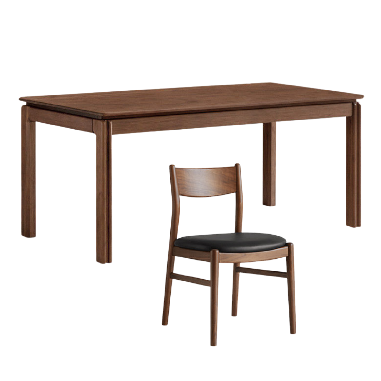 Black walnut , Sandalwood, Ash Solid Wood Light Luxury Dining Table