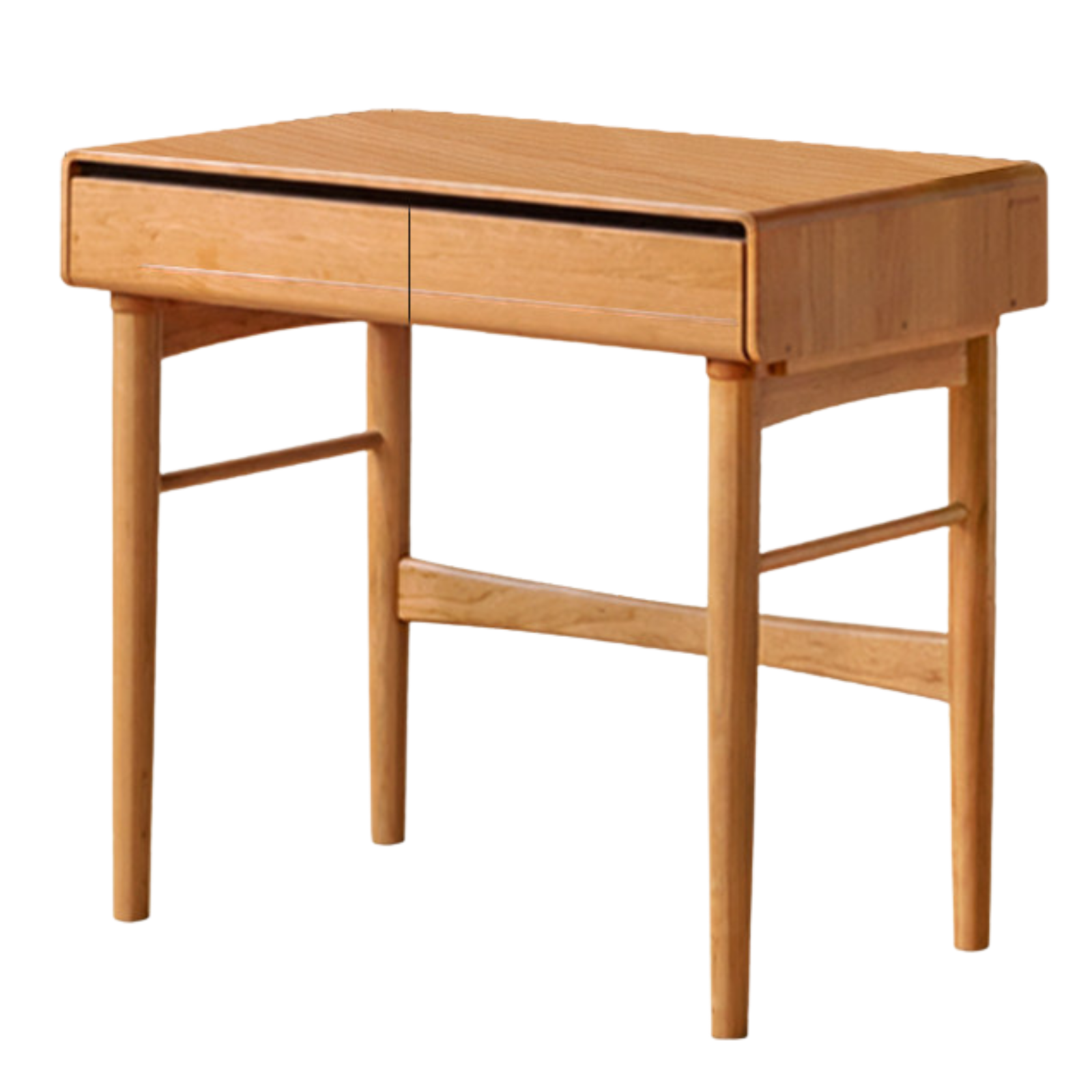 Cherry, Oak Solid Wood Desk With Drawer.