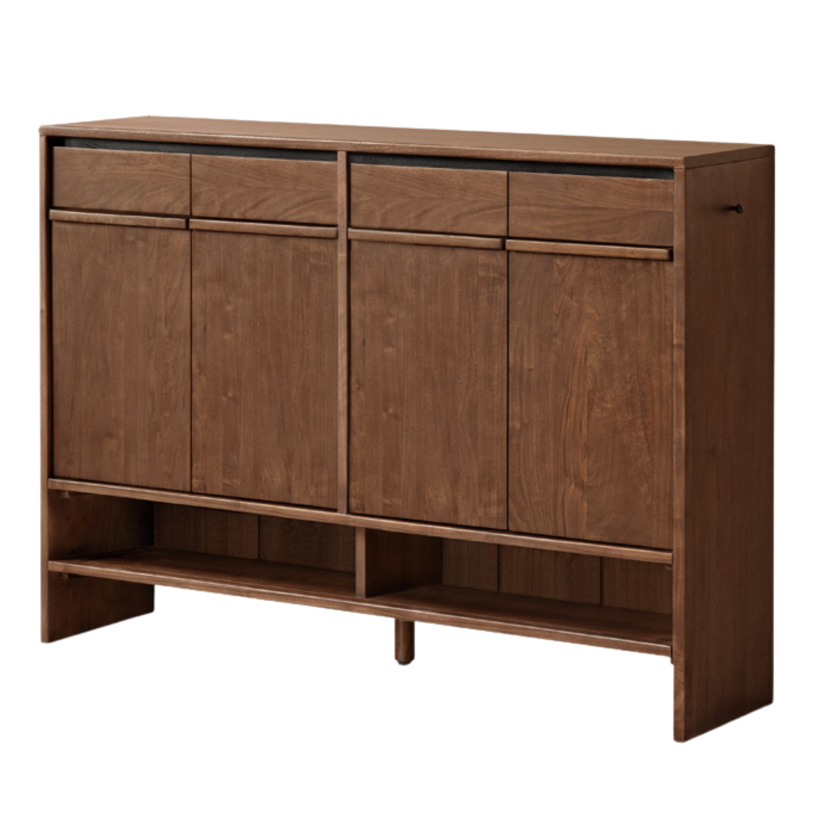 Black Walnut Solid Wood Italian Light Luxury Shoe Cabinet