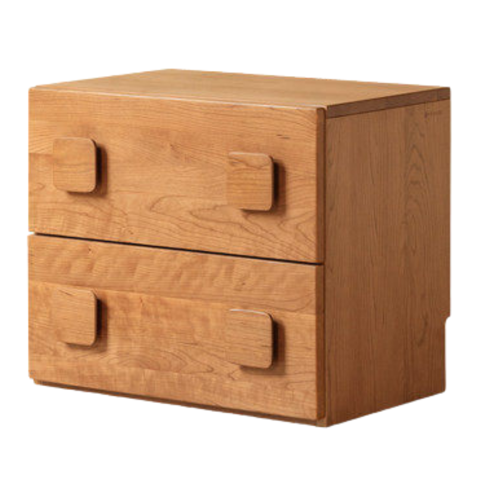 Cherry Solid Wood TV Stand with Multi-Functional Storage Modules