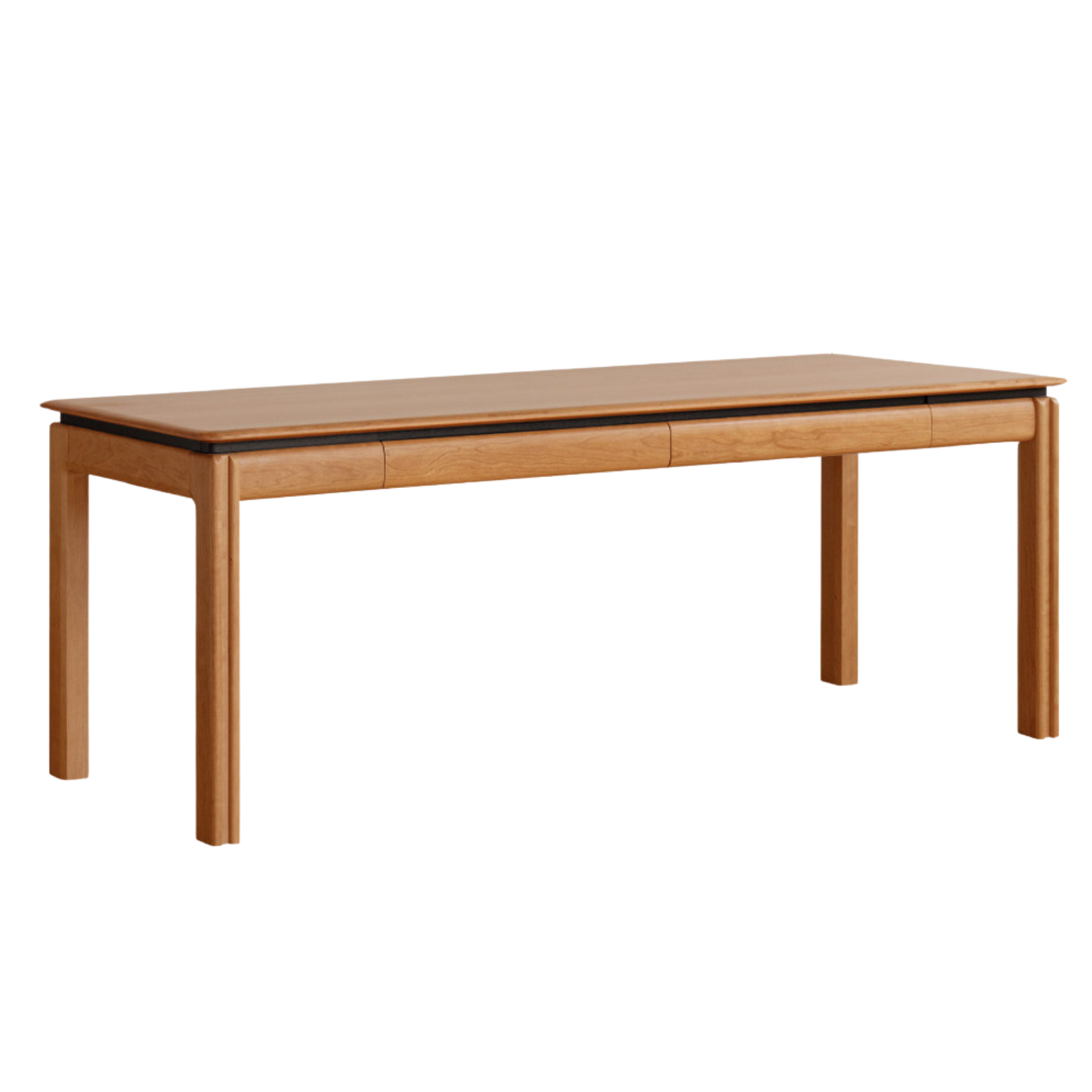 Cherry Solid Wood Color Large Office Desk