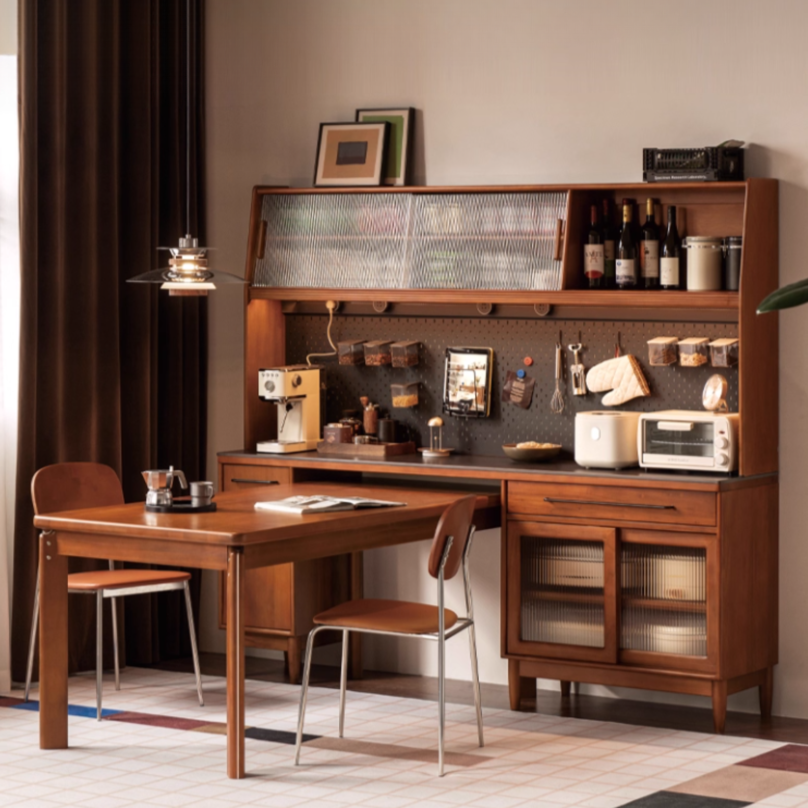 Tulipwood Solid Wood Antique Style Sideboard