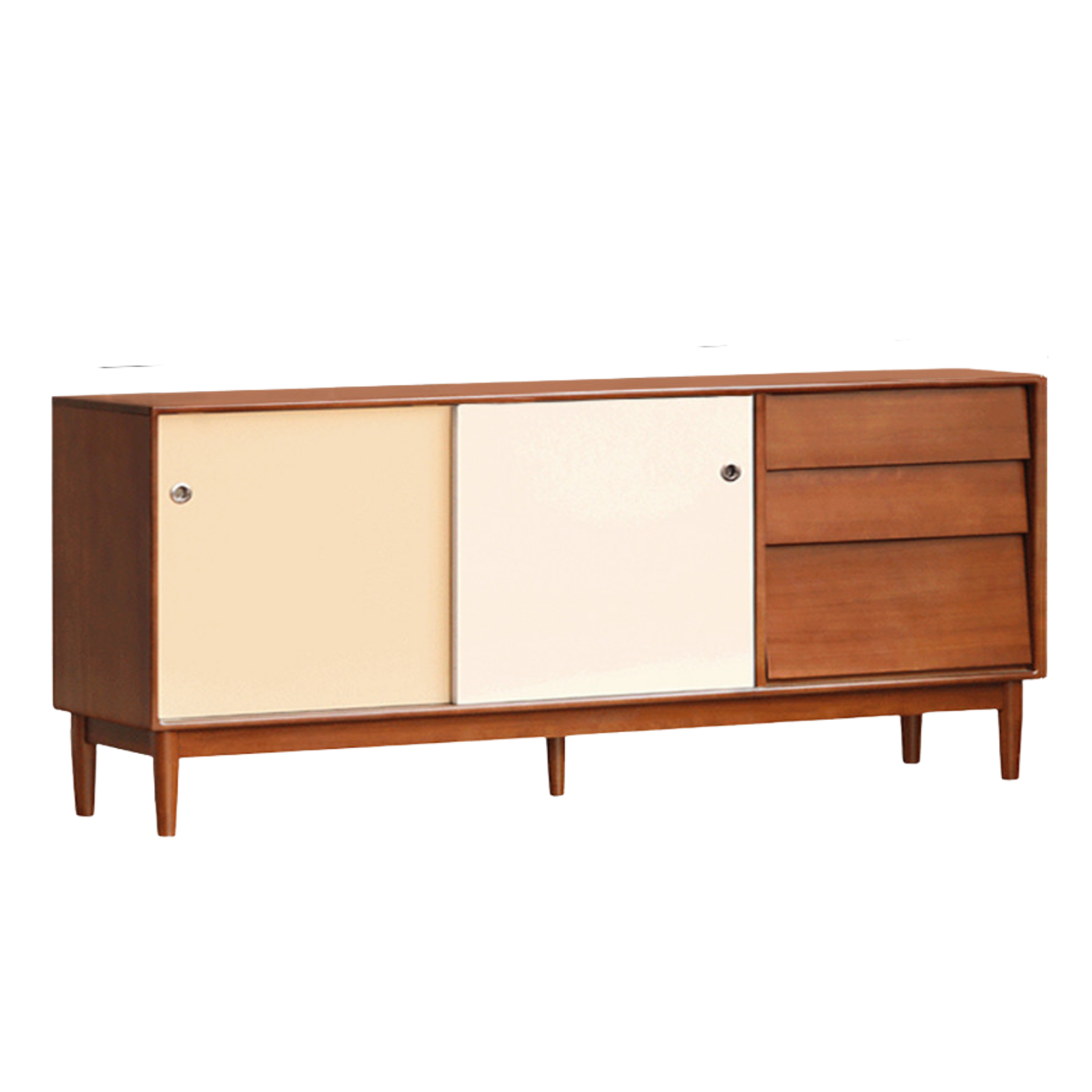 Poplar Solid Wood Vintage Style Retro Sideboard