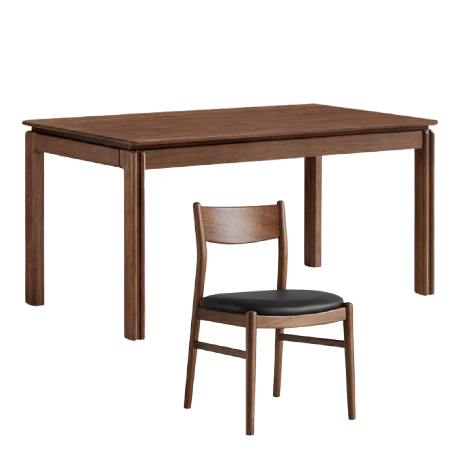 Black walnut , Sandalwood, Ash Solid Wood Light Luxury Dining Table