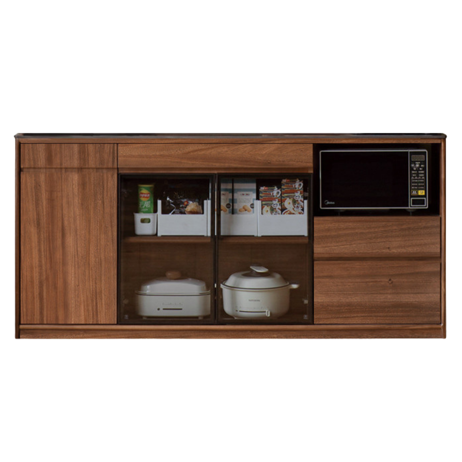 Black Walnut, South American Walnut Solid Wood Sideboard, Buffet Cabinet