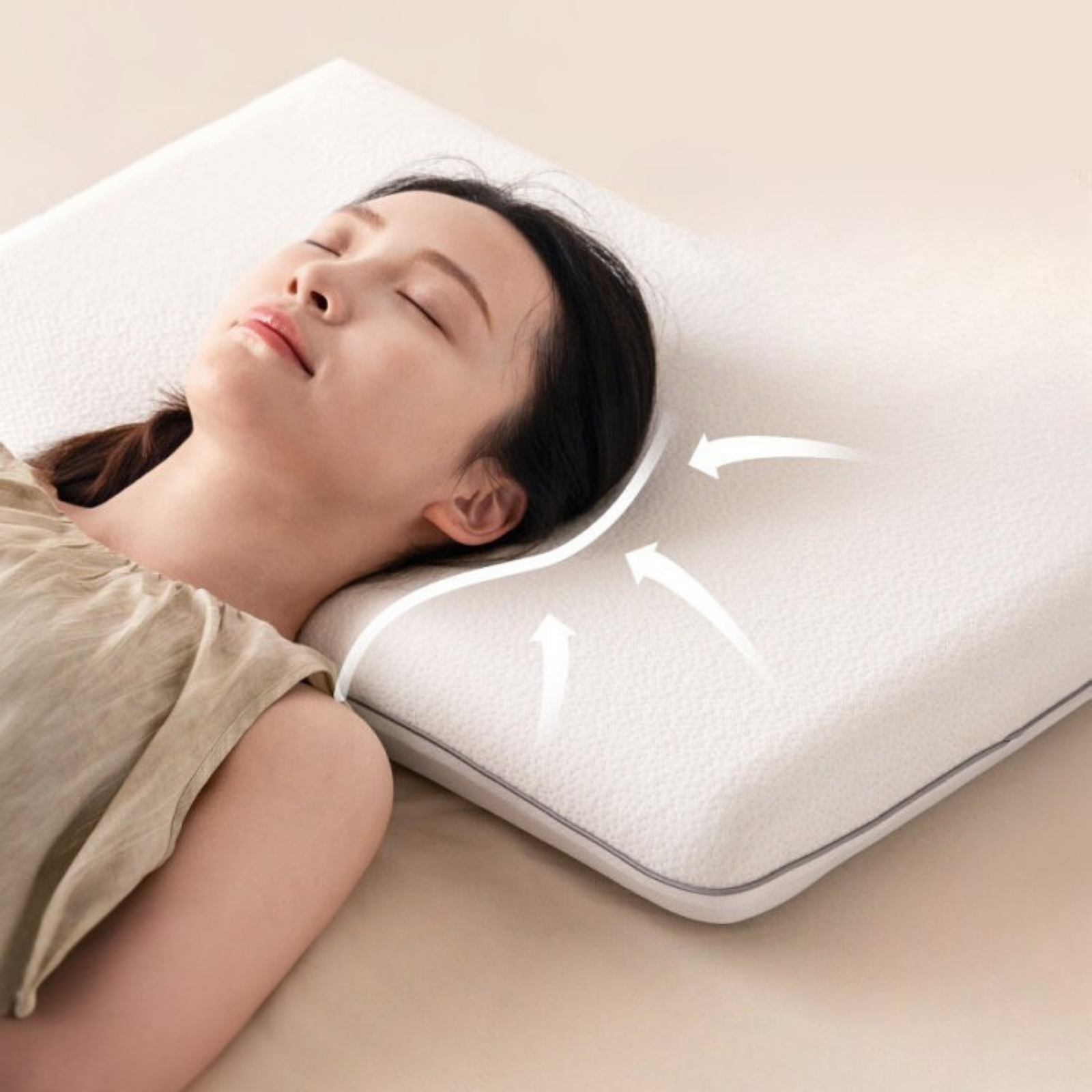 Memory Foam Pillow with Neck Support and Sleep Aid