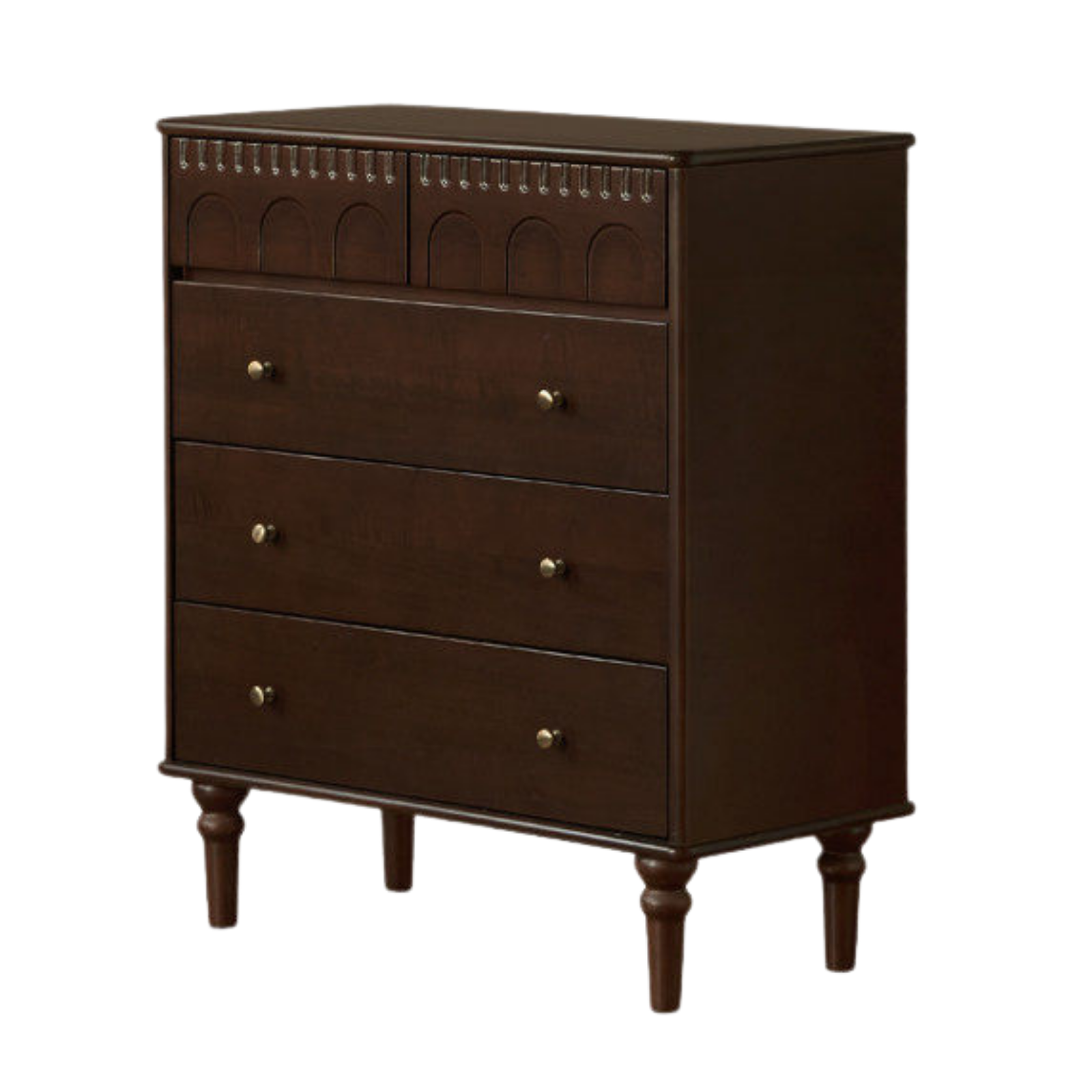 Poplar, Ash Solid Wood Retro Style Bucket Cabinet.