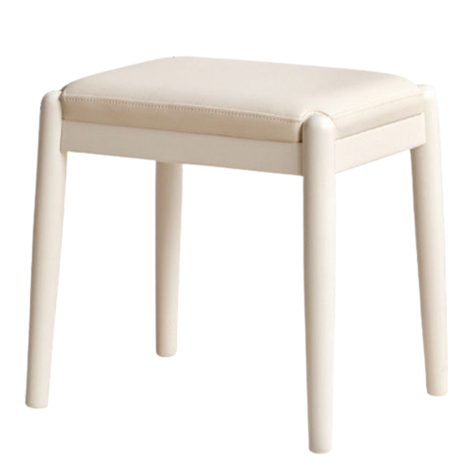 Birch Solid Wood, Solid Rubberwood Modern Simple Makeup Stool