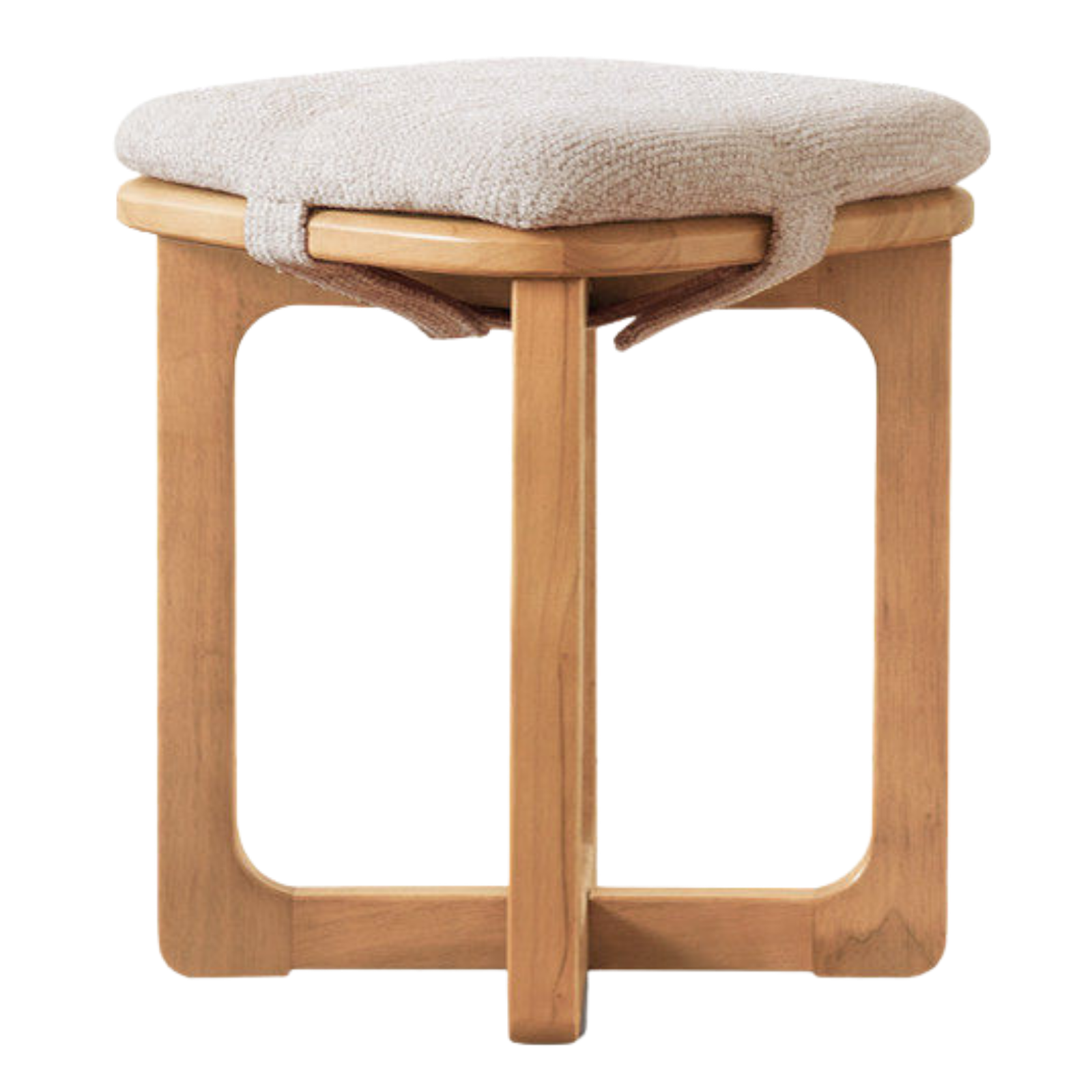 Oak Solid Wood, Rubberwood Solid Modern Simple Makeup Stool