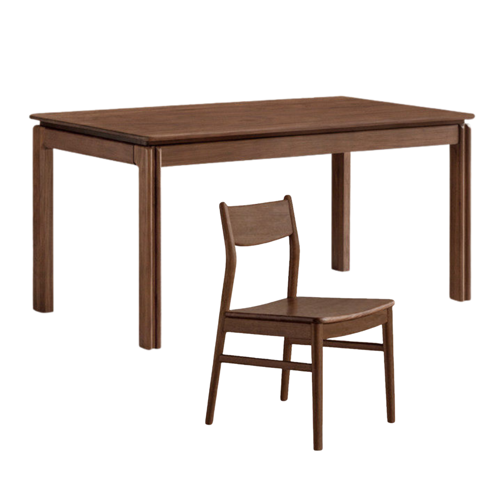 Black walnut , Sandalwood, Ash Solid Wood Light Luxury Dining Table