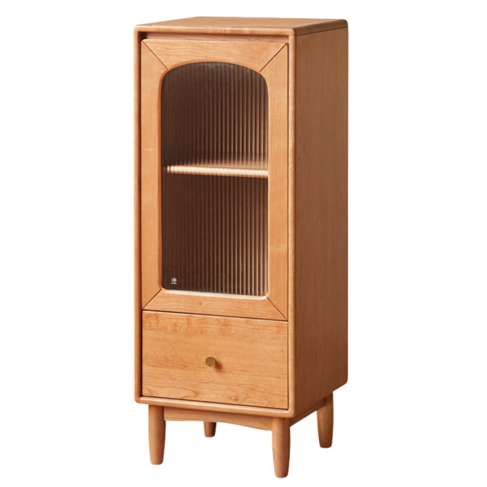 Cherry Solid Wood Vintage Style Side Cabinet