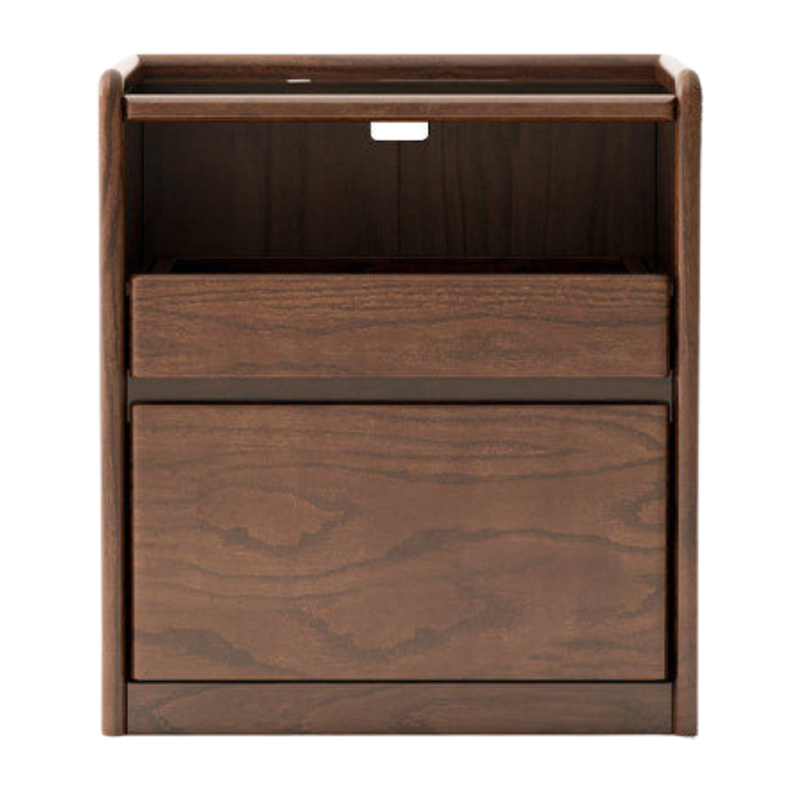 Russian White Oak, Black Walnut, Oak, Ash, Sandalwood Solid Wood Nightstand Socket, Lamp.