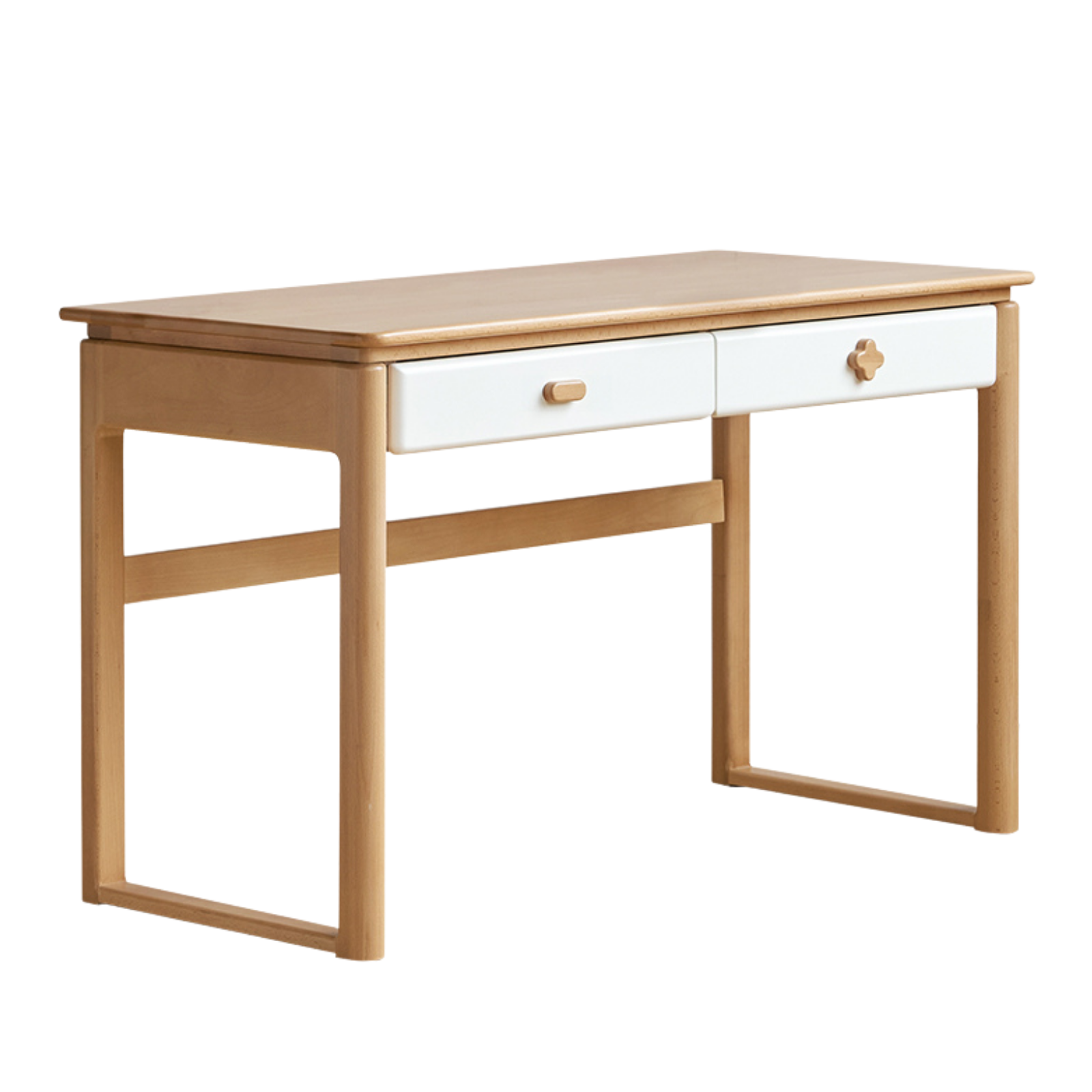 Oak, Beech Solid Wood Modern Kids Study Table