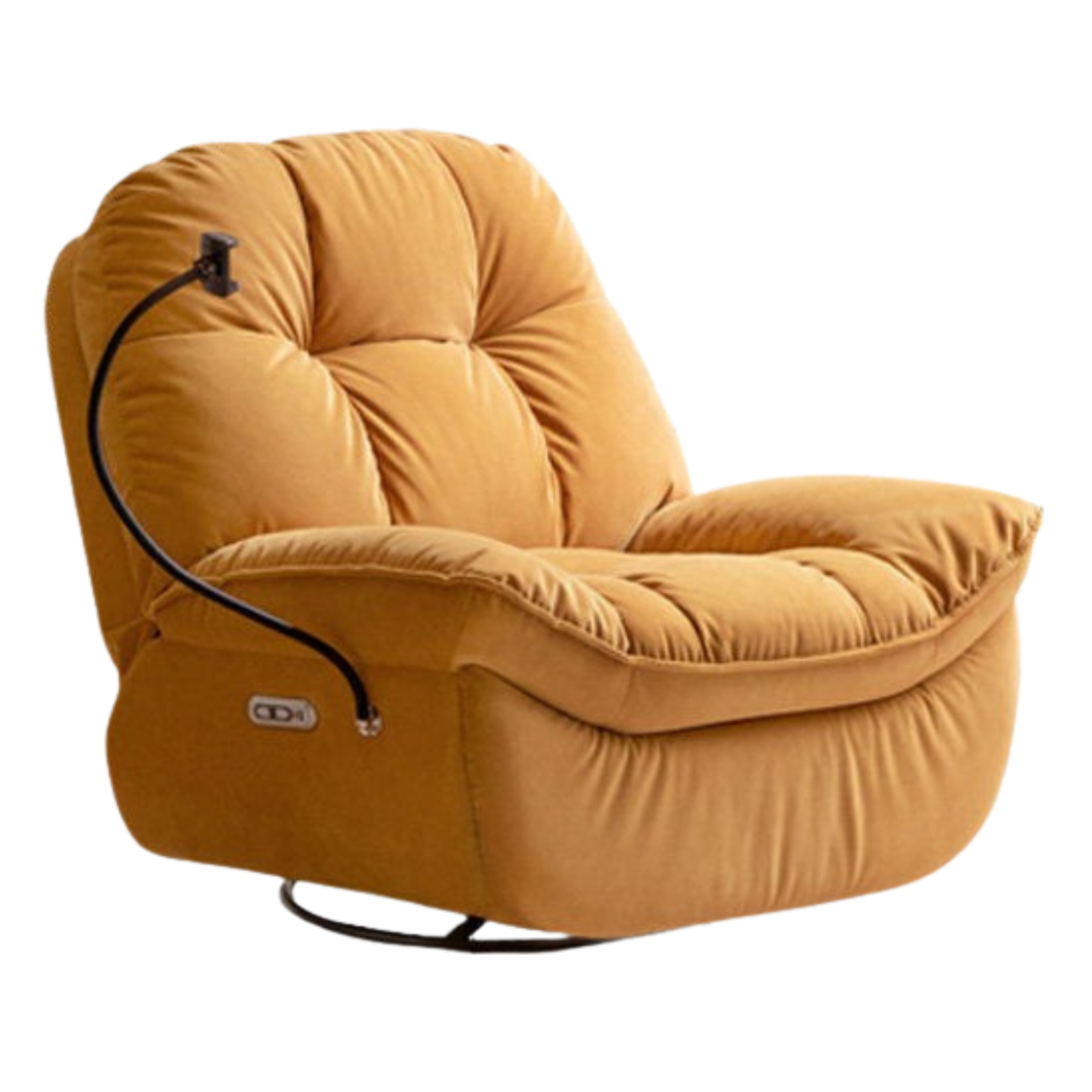 French Vintage Electric Recliner Chair with Cat-Scratch Resistant Fabric