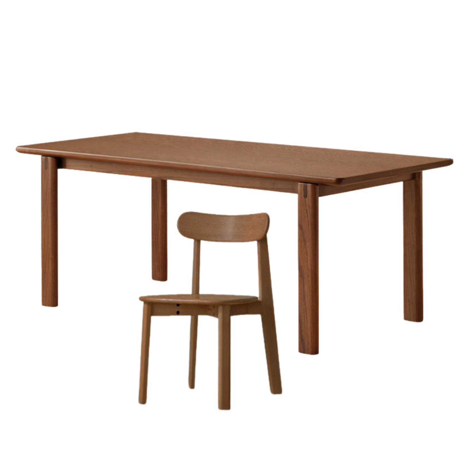 Black Walnut, Oak Solid Wood Large Board Dining Table