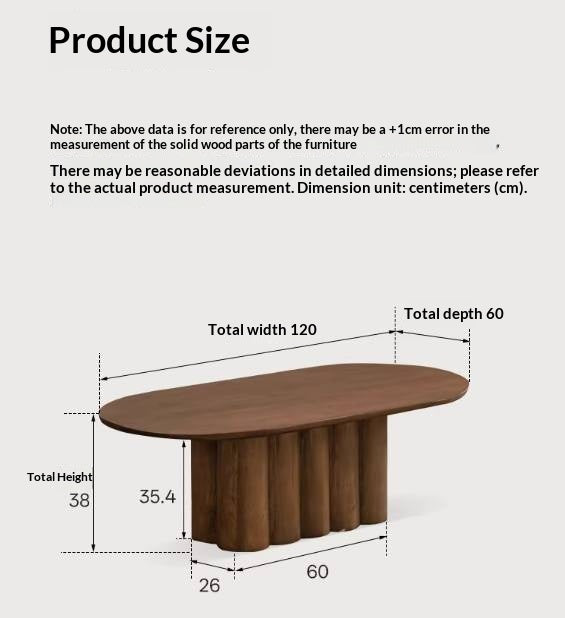 Mango Solid Wood Wabi Sabi Style Coffee Table