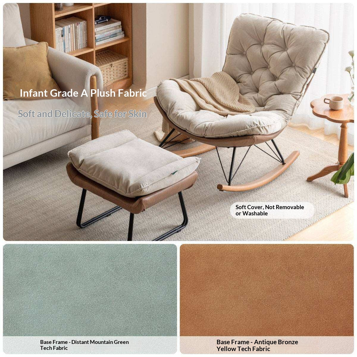 Fabric Sofa Footstool, Changing Stool