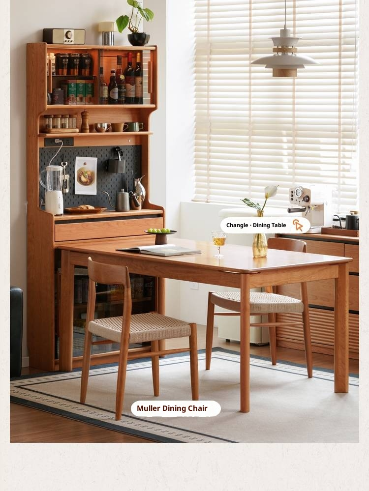 Cherry Solid Wood Ultra-thin Sideboard