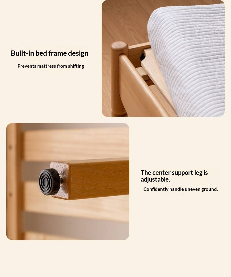 Oak,  Beech Solid Wood Children's Bed