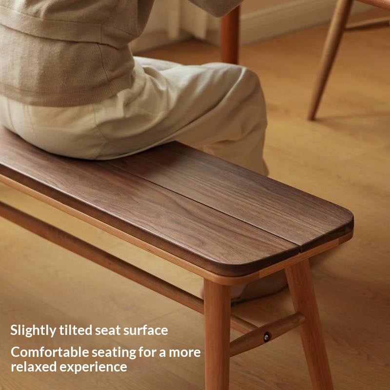 Cherry Solid Wood Long Bench