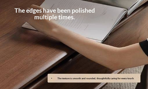 Black Walnut Solid Wood Modern Coffee Table