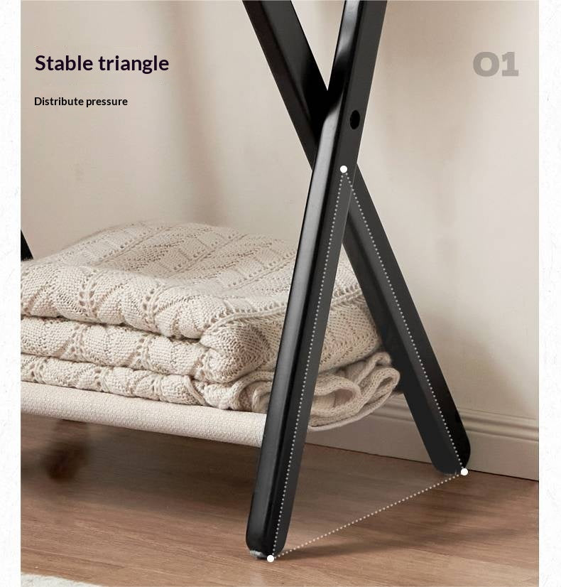 Solid Rubberwood Clothes Hanger