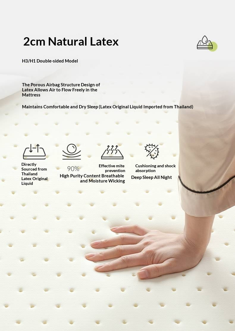 Eco-Friendly Zero Glue Certified Mattress with Jute and Latex — Natural Design