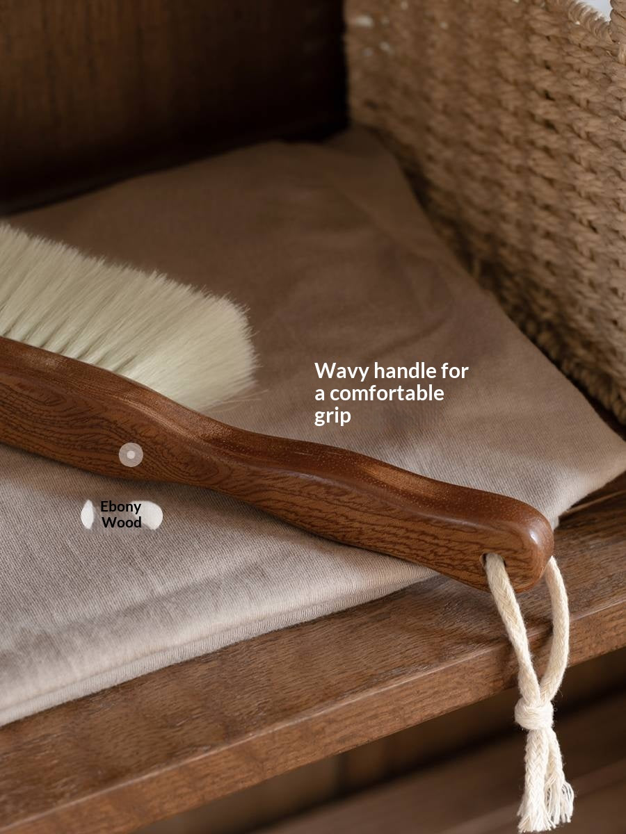 Ebony Solid Wood Long Handle SweepingBrush