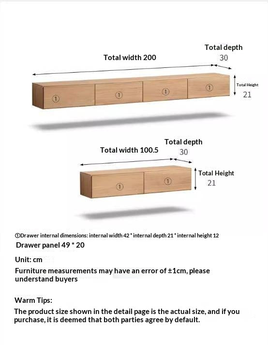 Oak, Tulipwood Solid Wood TV Cabinet with Light