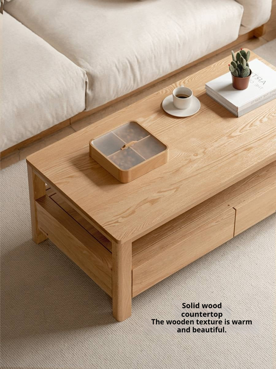 Oak, Ash Solid Wood Luxury Coffee Table