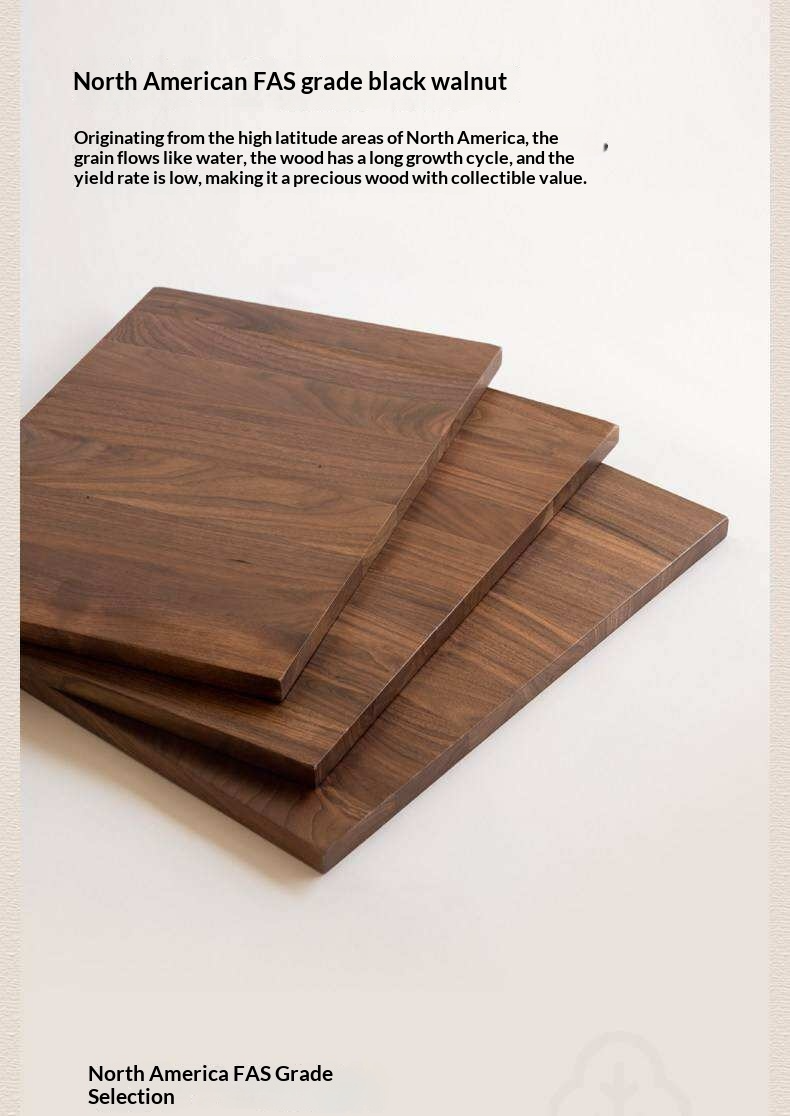 Black Walnut Solid Wood Striped Upholstered Panel Bed