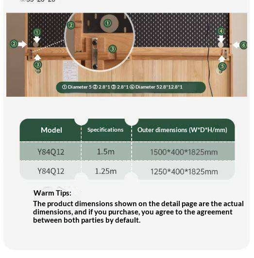 Oak Solid Wood, Solid RubberWood Nordic Sideboard Cabinet