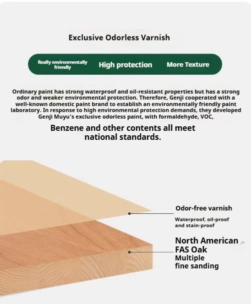 Oak Solid Wood Side Table