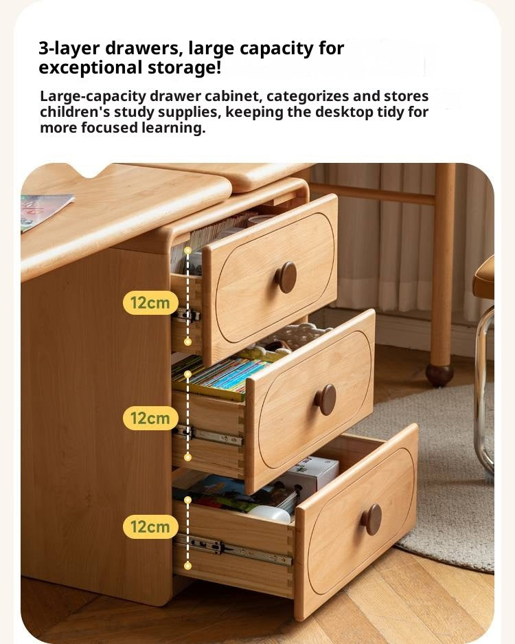 Beech Solid Wood Сhildren's Double Desk