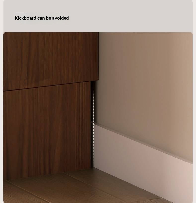 Black Walnut, Oak Solid Wood Floor-Standing Bookcase with Luxury Storage Cabinet