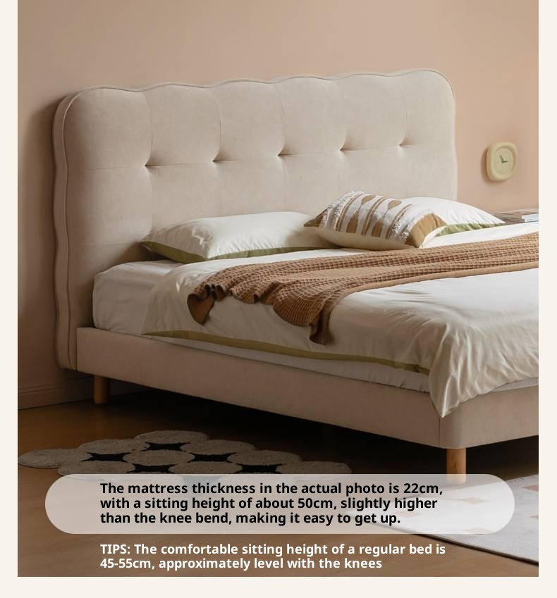 Fabric Cat Scratch Soft Backrest Bed