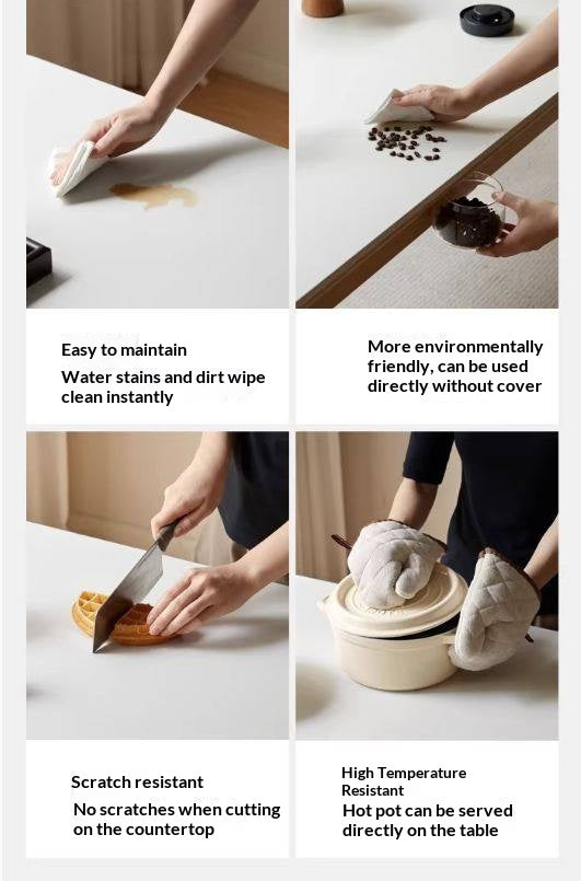 Ash, Oak Solid Wood Modern Minimalist Style Slab Dining Table