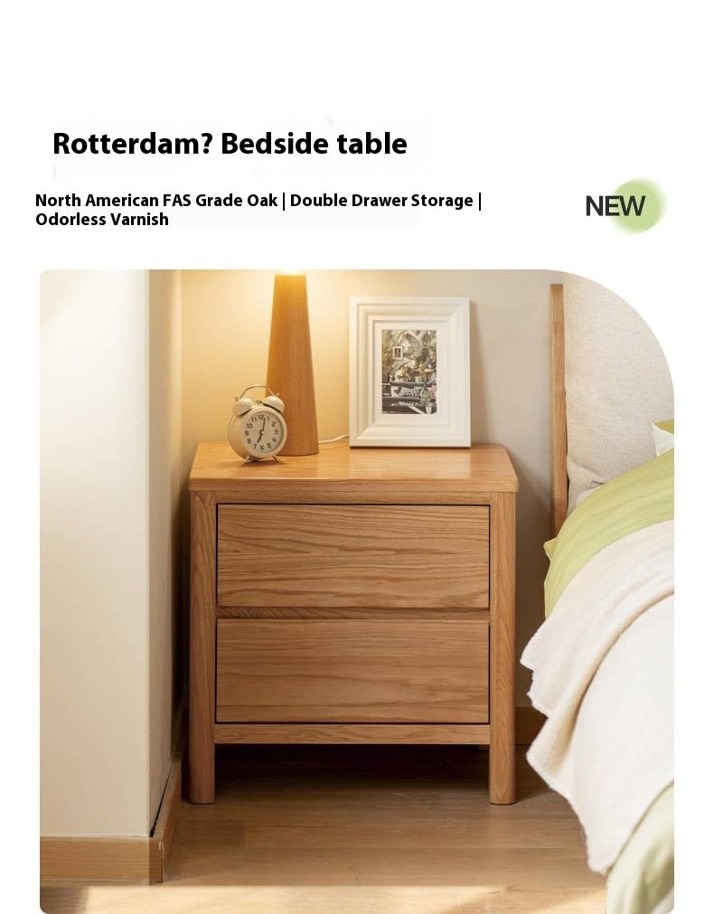 Oak Solid Wood Nordic Nightstand