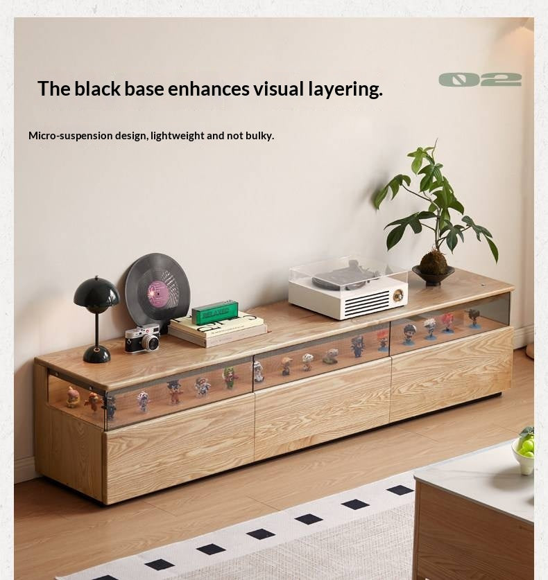 Ash Solid Wood Modern TV Cabinet