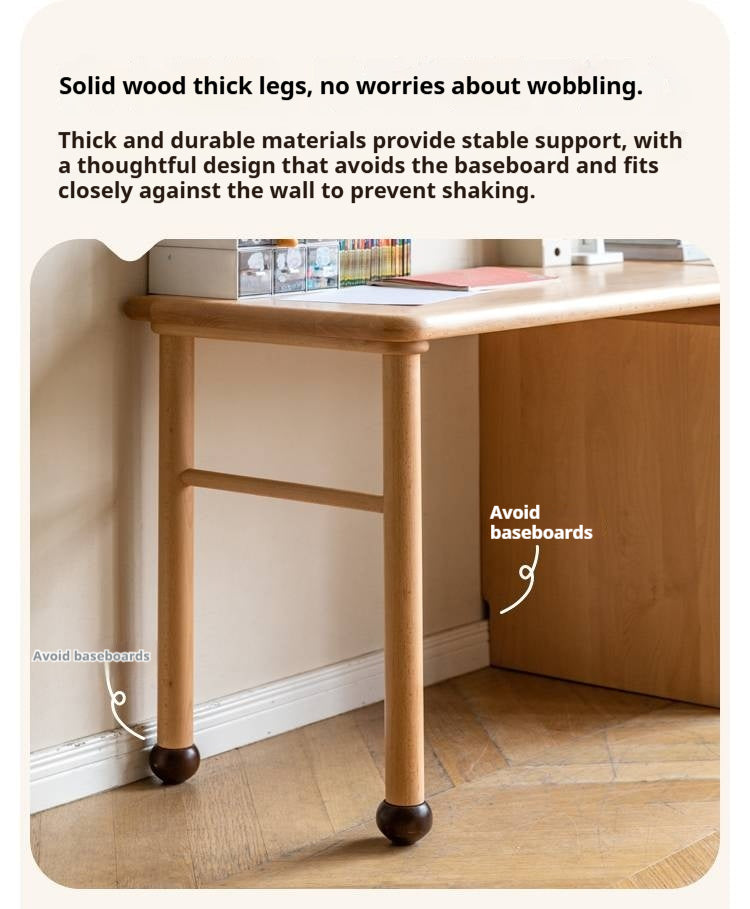 Beech Solid Wood Сhildren's Double Desk